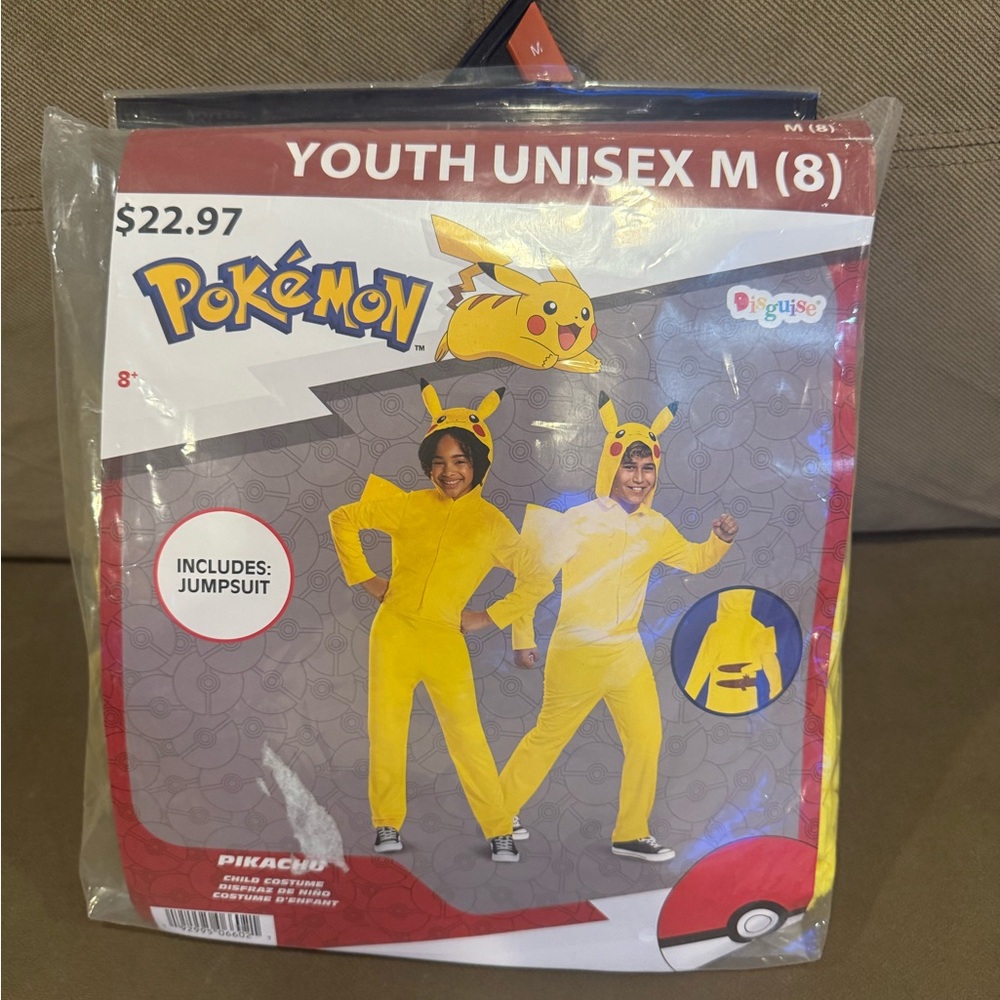Pokemon Pikachu Yellow Costume for Kids